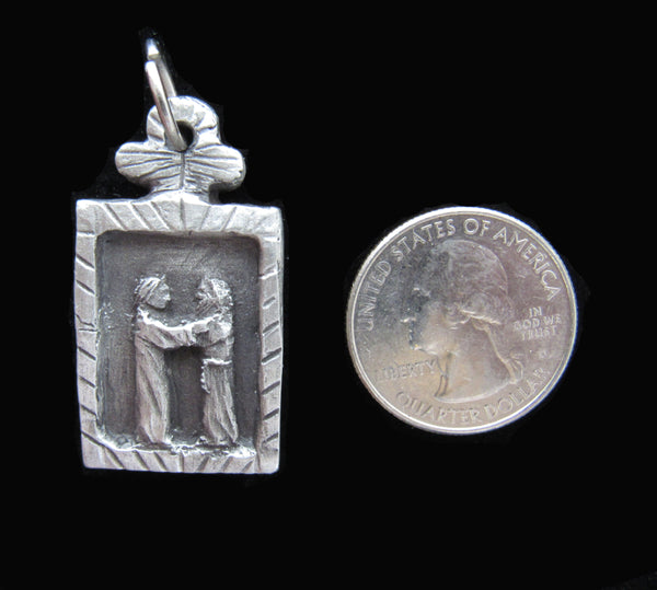 St. Aelred of Rievaulx: Patron  of LGBTQ People and Friendship, Handmade Medal