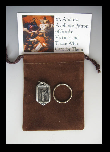 St. Andrew Avellino: Patron of Stroke Victims and Those Who Care for Them; Handmade Medal/Pendant