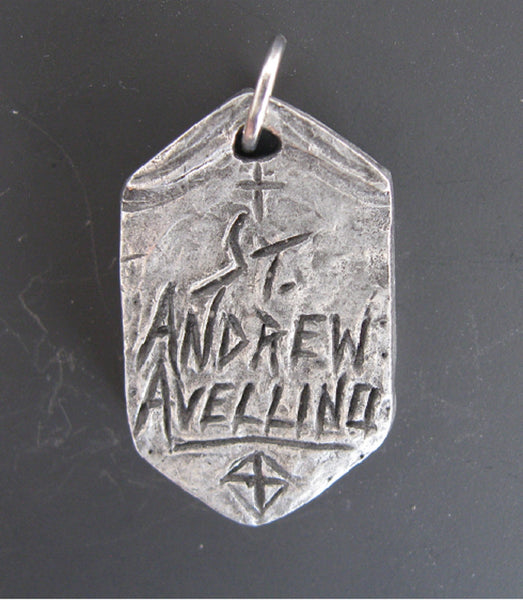 St. Andrew Avellino: Patron of Stroke Victims and Those Who Care for Them; Handmade Medal/Pendant