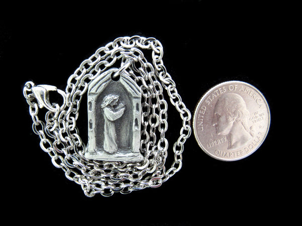 St. Anne, Patron of Grandmothers, Handmade Medal on Chain