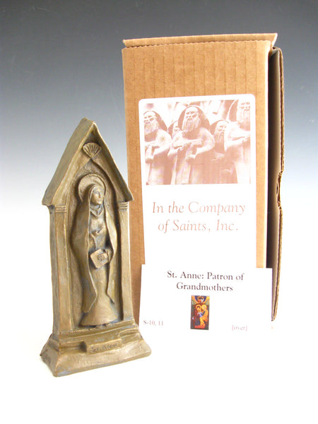 Patron of Grandmothers: St. Anne, Handmade Statue (Small Size)