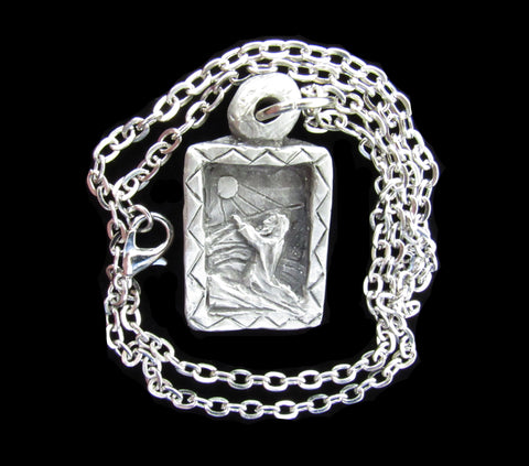 Be Still and Know: Letting Anxiety & Worry Fall Away, Trusting; Hand-carved Medal on Chain