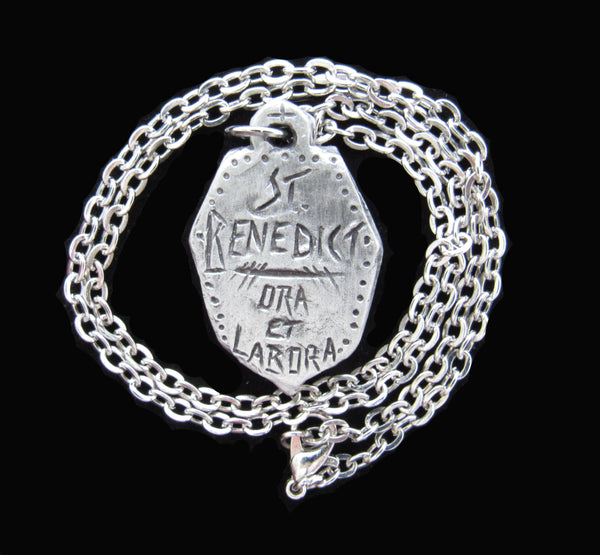 St. Benedict: To Protect and Guide a Loved One or Friend, Handmade Medal on Chain
