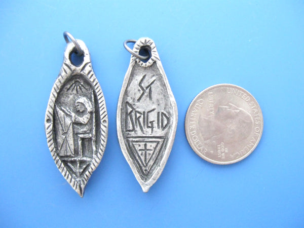 St. Brigid: Patron of Students and Ireland, Handmade Medal