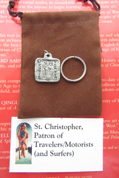 St. Christopher, Patron of Motorists, Travelers, and Surfers: Handmade Medal