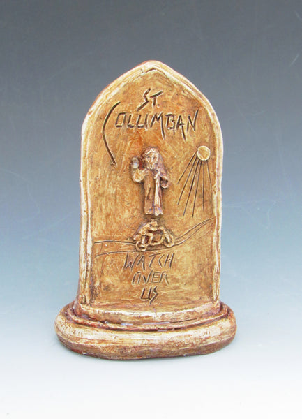 Patron/Protector of Motorcyclists: St. Columban, Hand-carved Statue