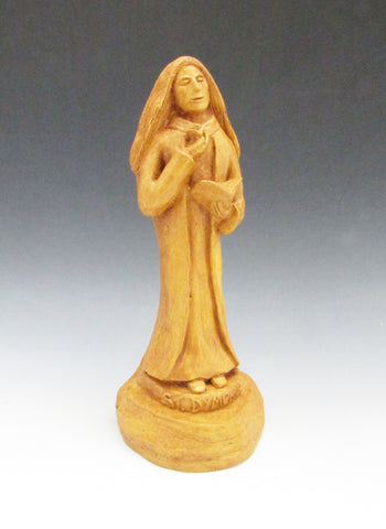 St. Dymphna: Patron Psychiatrists, and against Anxiety, Stress, Worry; Handmade Statue