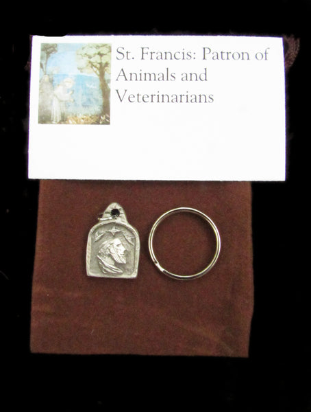 St. Francis, Patron of Animals, Environmentalists, and Veterinarians, Handmade Medal