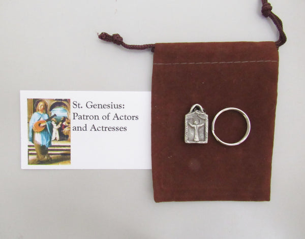 St Genesius: Patron of Actors & Actresses, Handmade Medal