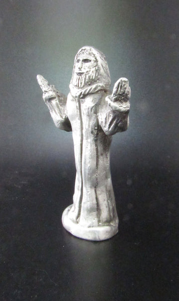 St Genesius: Patron of Actors, Actresses, Directors, Handmade Small Pewter Statue