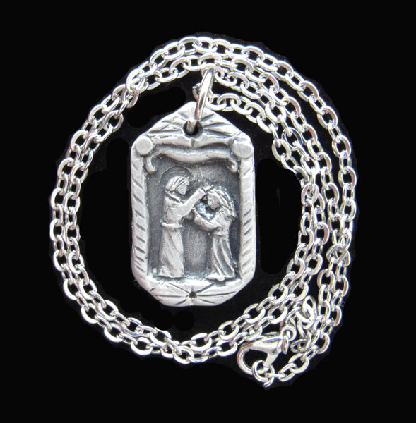 St. Gerard: Patron of Pregnant Women and Those Hoping to Become Pregnant, Handmade Medal on Chain
