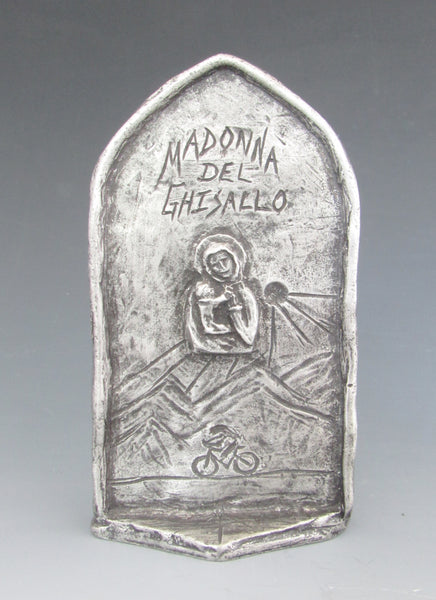 Patron of Bicyclists: Madonna del Ghisallo; Handmade Pewter Statue
