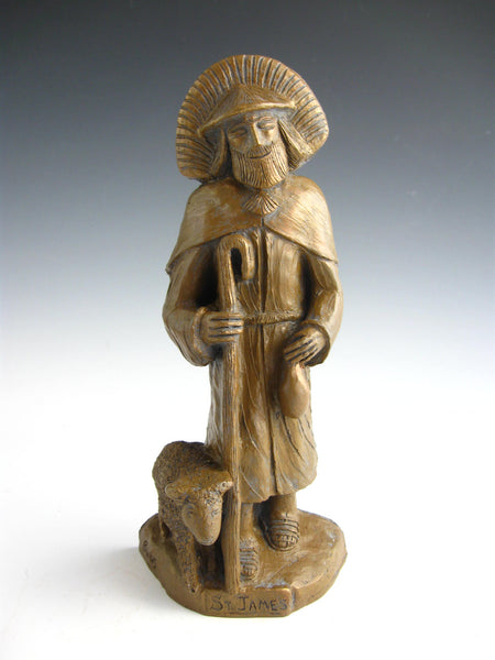 Handmade St. James Statue: Patron Pilgrims, Walkers, Runners