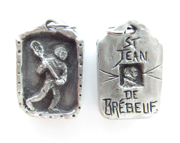 Patron of Lacrosse Players: Saint Jean de Brébeuf, Handmade Medal