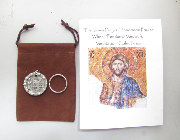 The Jesus Prayer: Handmade Prayer Wheel/Pendant/Medal, for Meditation,  Calm, Peace
