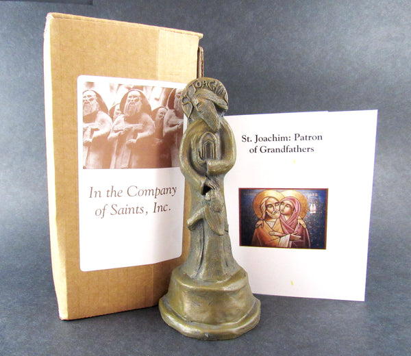 St. Joachim, Patron of Grandfathers, Handmade Statue (Small Size)