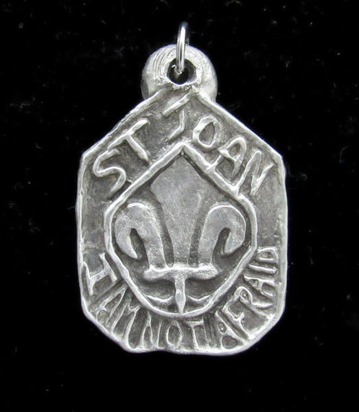 Handmade Medal of St Joan of Arc: For Courage and Persistence; and Patron of Women in the Military