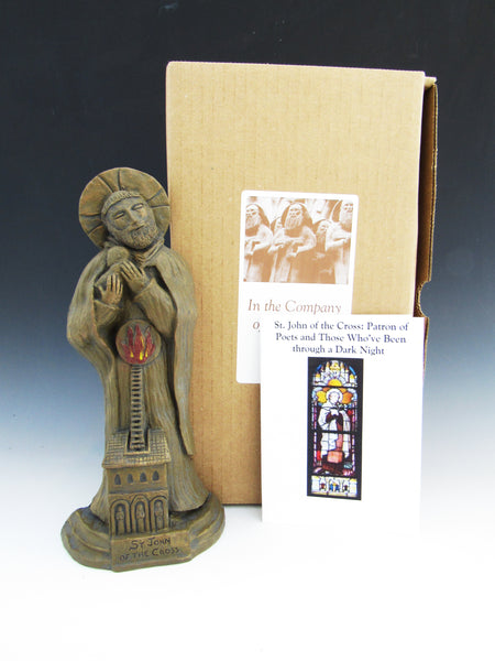 Handmade Statue of St John of the Cross, Patron of Writers, Contemplatives, and Those Who've Been through a Dark Night