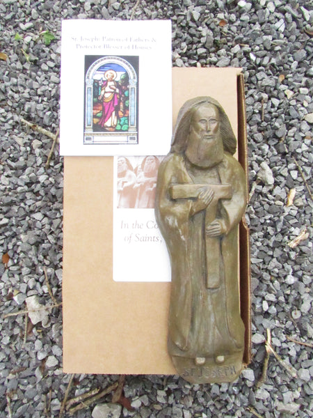 Patron of Fathers & Protector of Houses: St. Joseph Handmade Plaque, Wall-Hanging
