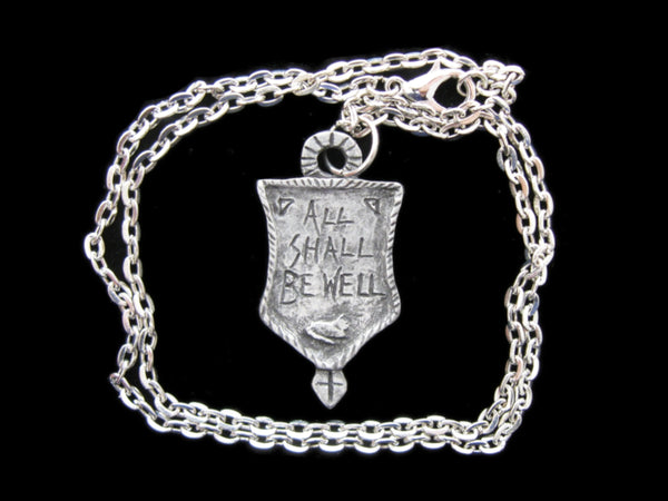 Julian of Norwich: “All Shall Be Well” (Overcoming Anxiety, Worry, Hardship), Handmade Necklace