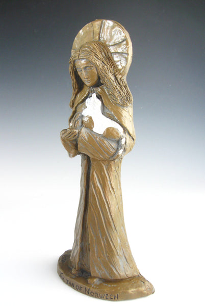 Julian of Norwich, Patron of Cats and Contemplatives: Handmade Statue