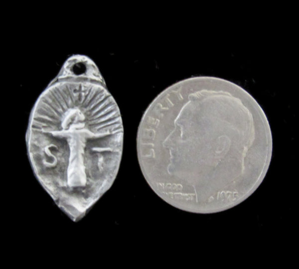 Handmade Medal of St. Lucy, Giver of Light, Hope, and Healing; and Patron of Those with Eye Problems and Those Who Treat Them