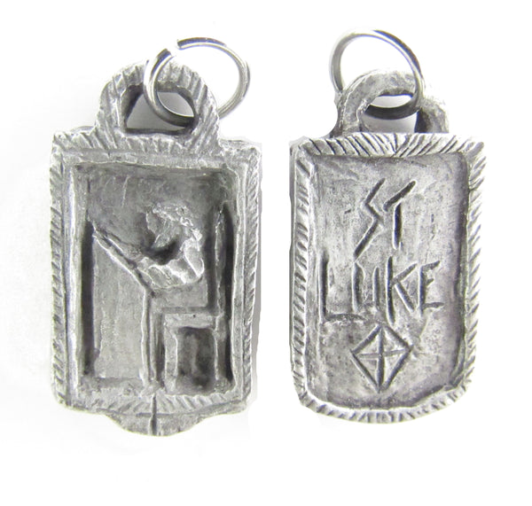 St. Luke: Patron of Physicians and Medical Students; Handmade Medal/Pendant