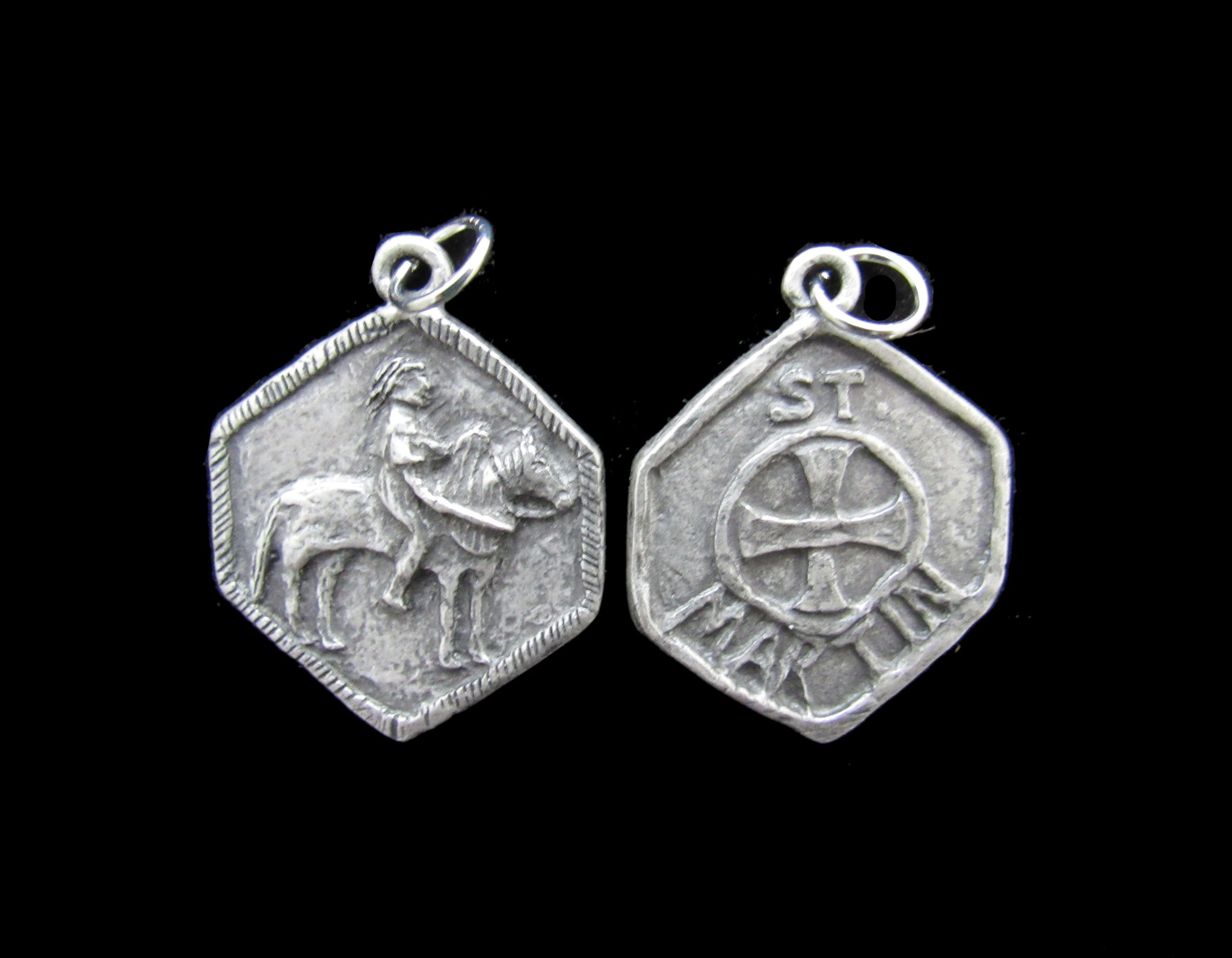 Handmade St. Martin Medallion: Patron/Protector of Horses and Their Riders