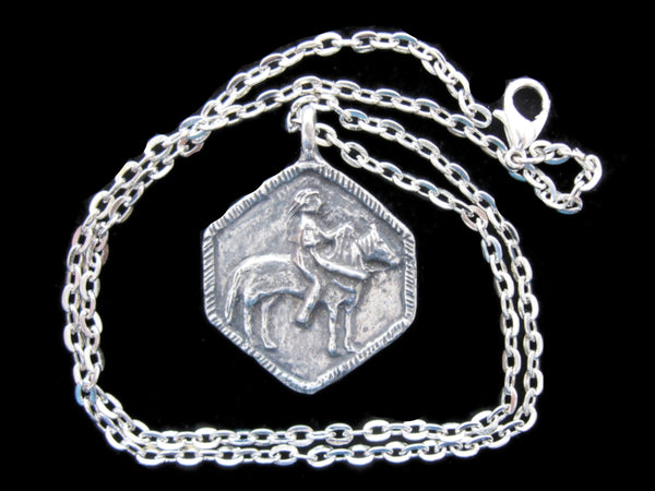 St Martin of Tours, Patron of Horses and Their Riders, Handmade Necklace
