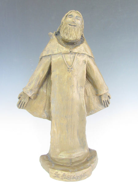 St Peregrine Handmade Statue, Patron Cancer Patients and Those Cured, Large Size