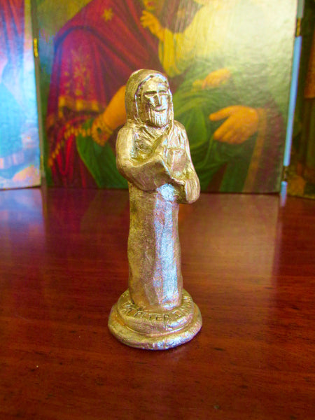 St. Peter Damian: Against Insomnia, Patron/Companion of Those Who Have Trouble Sleeping; Handmade Small, Bedside Statue