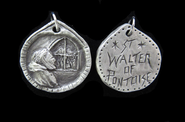 Patron of Those with Stressful Jobs: St. Walter of Pontoise, Handmade Medal
