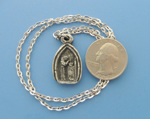 St. Paschal, Patron of Cooks and Chefs, Handmade Pendant/Necklace